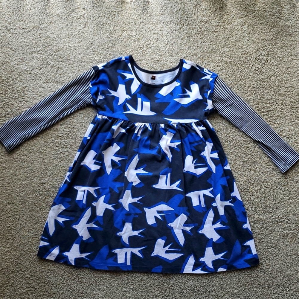 Tea Collection Sea Birds Dress, sz 8